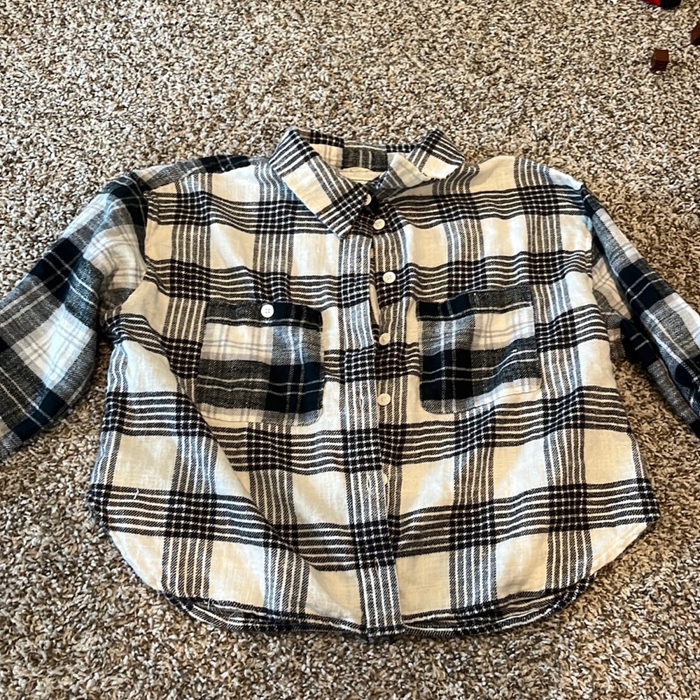 Black and white plaid jacket
